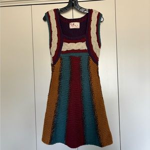 Heart Color Block Dress - 8/10 or M/L